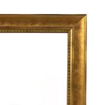Rahmen fr einen groen Spiegel, Massivholz, vergoldet, 1525 x 1230 mm
