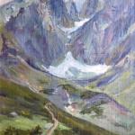 Berglandschaft - Karton, Leinwand - Milena imkov Elgrov  - 1940