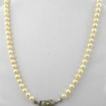 Halskette - Silber, Perle - 1960