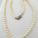 Halskette - Silber, Perle - 1960