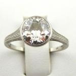 Platin Ring - Platin, Diamant - 1930