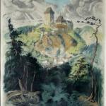 Romantische Landschaft mit Burg - Adolf J. Alex - 1929