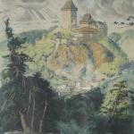 Romantische Landschaft mit Burg - Adolf J. Alex - 1929