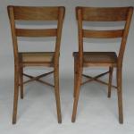 Zwei Stühle - gebogenes Holz - Thonet Wien - 1910