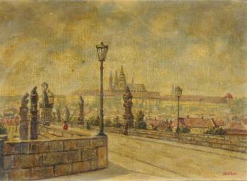 Karlsbrücke in Prag - 1940