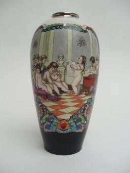 Porzellan Vase - weißes Porzellan - Václav Podhrázský Bohemia - 1936