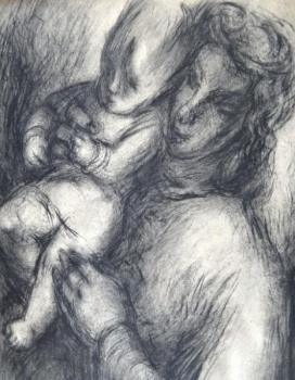 Milena Komrsova - Mutter mit Kind