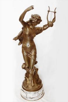Skulptur - patinierte Bronze, Marmor - Moreau Mathurin - 1900