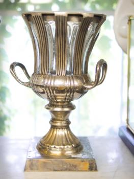 Zwei Vasen - Alpaka, Glas - 1910