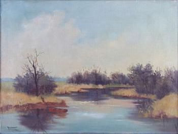 Blick auf den Fluss - 1930