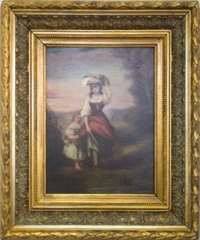 Frau mit Kind - 1840