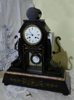 Uhr - Alabaster, Marmor - 1840