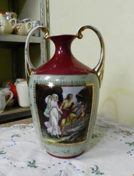 Vase aus Porzellan - weißes Porzellan - 1870