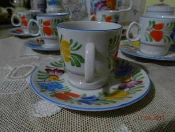 Kaffeeservice - weißes Porzellan - 1960