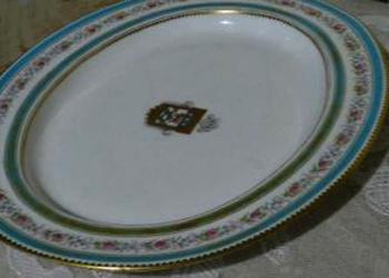 Porzellan Platte - weißes Porzellan - 1920