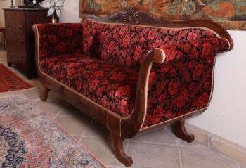 Sofa - Massivholz, Mahagonifurnier - 1830