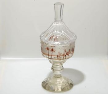 Glasbecher - geätztes Glas - 1920