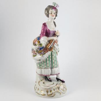Porzellan Figur Mädchen - Volkstedt - Rudolstadt - 1905