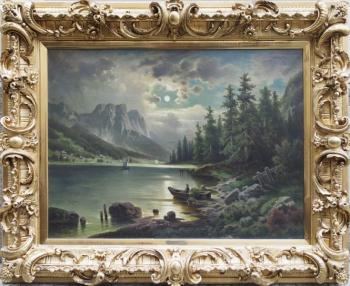 Berglandschaft - Anton PICK (1840 - 1902 Austria) - 1870