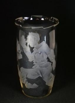 Vase - geschliffenes Glas, klares Glas - Ladislav Pøenosil - 1925