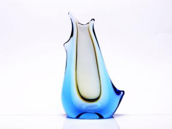 Vase - geschichteten Glas, handgemachte Glas - František Zemek (1913-1960) - 1957