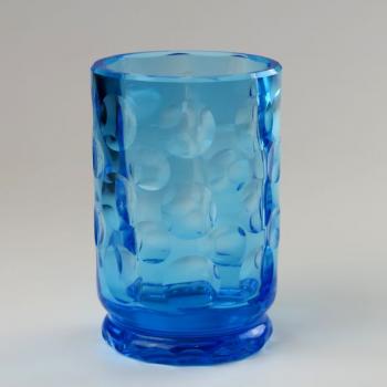 Glasbecher - blaues Glas, Uranglas - 1920