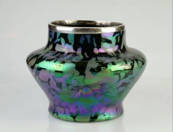 Vase - Metall, Irisierend Glas - Wilhelm Kralik - Lenora - 1910
