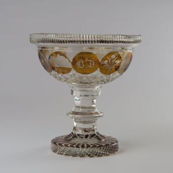 Glas-Aufsatzschale - klares Glas - 1840