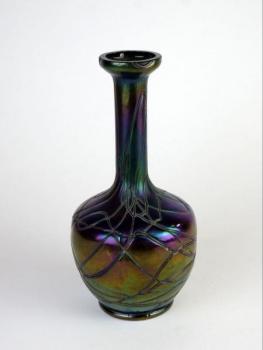 Vase - Irisierend Glas, Glasviolett - Pallme-König & Habel - 1910