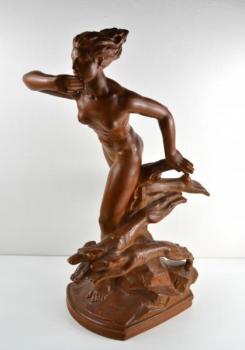Porzellan Figur Frau - Keramik - 1940
