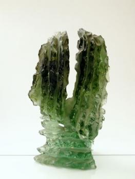 Glasarbeit - grünes Glas - Vladimír KEPKA (1925 - 1998 ), Zdenìk KEPKA (*1930) - 1972