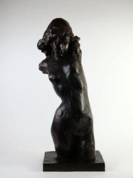 Nackte Figur - patinierte Bronze - Blanka Voldřichová - 1980