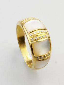 Ring - Perlmutt, Gold - 1990