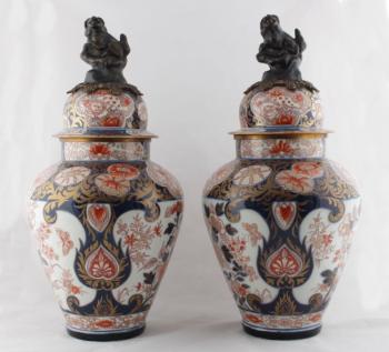 Paar Porzellanvasen - weißes Porzellan - 1750