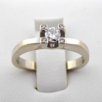 Weißgold Ring - Weißgold, Diamant - 1960