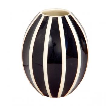 Vase konvex kleiner schwarzer Streifen
