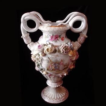 Porzellan Vasen - Carl Tieme, Potschappel - 1900