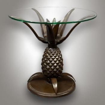 Runder „Ananas“-Tisch / Maison Jansen