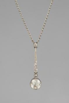 Platin-Collier - Platin, Diamant - 1925