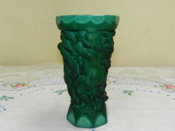 Vase - Glas, grünes Glas - 1930