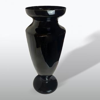 Vase - schwarzes Glas - Friedrich Egermann (1777 - 1864) - 1995