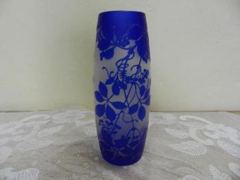 Vase - Glas, blaues Glas - 1930