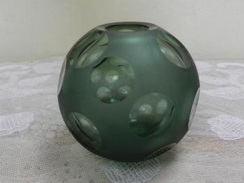 Vase - Glas, grünes Glas - 1950
