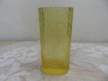 Vase - Glas, gelbes Glas - 1975