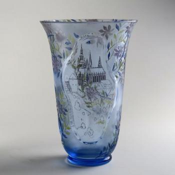 Vase - Glas, Aquamarin - 1940