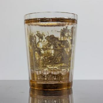 Glasbecher - klares Glas, Rubinglas - 1780
