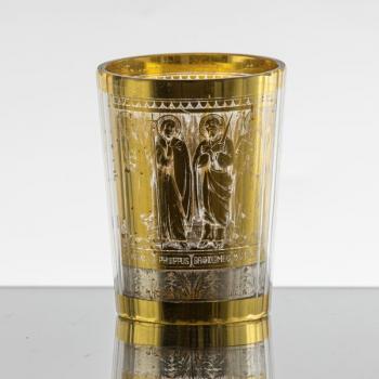 Glasbecher - klares Glas - 1920