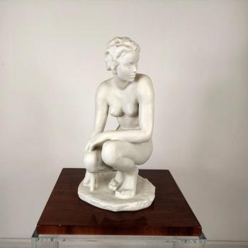 Porzellan Figur Frau - Biskuit - F. Klimsch, Rosenthal - 1950