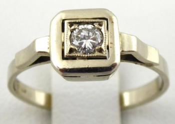 Weißgold Ring - Weißgold, Diamant - 1995