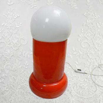 Tischlampe - Glas, Milchglas - 1975
